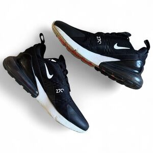Nike Air Max 270 Black White Running Sneakers Cushioned Sole Gym Training 8.5